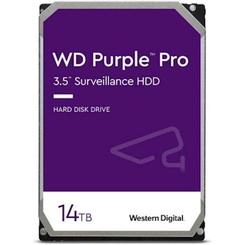 Product image of WD Purple 3.5 Surveillance HDD - 14TB 512MB - Click for product page of WD Purple 3.5 Surveillance HDD - 14TB 512MB