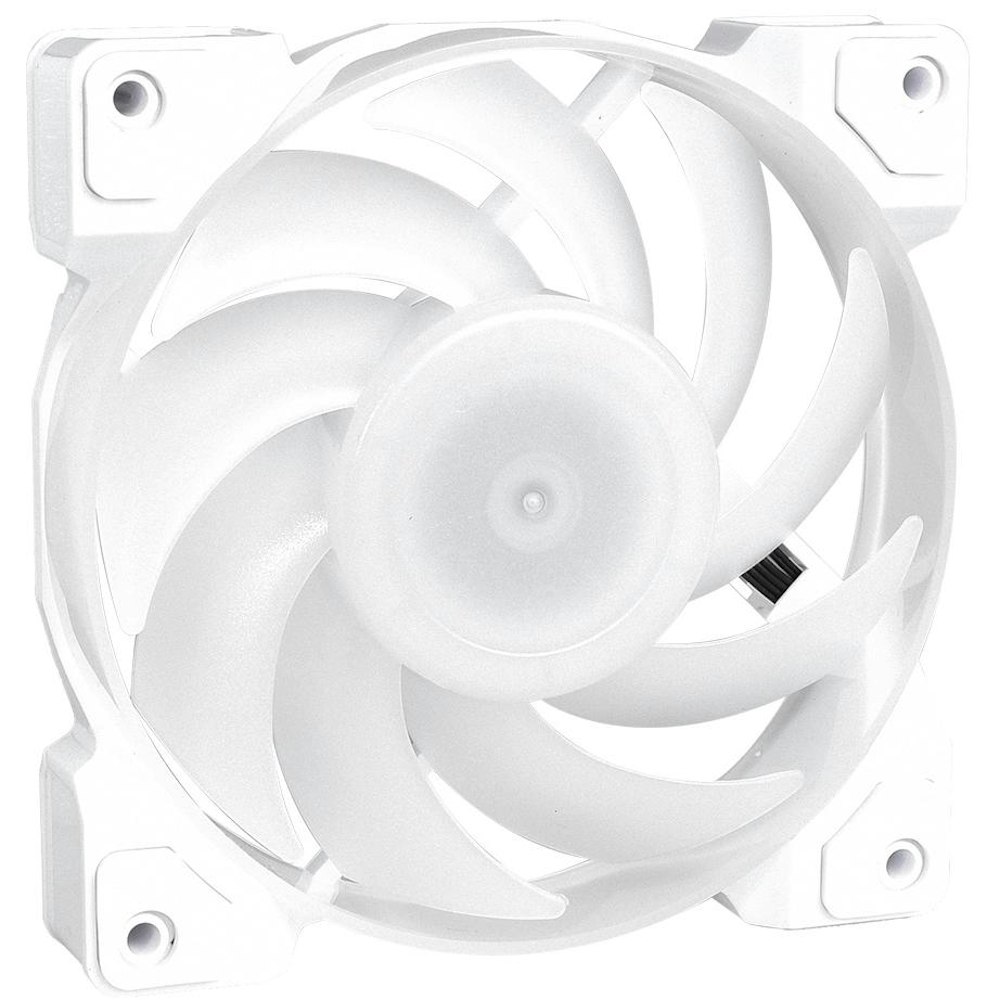 A large main feature product image of ID-COOLING DF Series 120mm ARGB Case Fan 3 Pack - Snow Edition