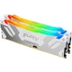 A small tile product image of Kingston 64GB Kit (2x32GB) DDR5 Fury Renegade RGB C32 6000Mhz - White 