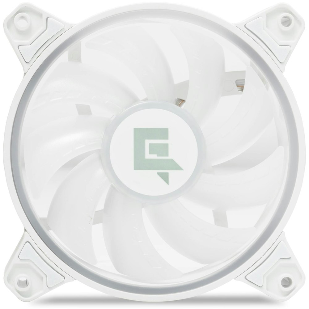 A large main feature product image of GamerChief Dash ARGB PWM 120mm Fan 3 Pack - White