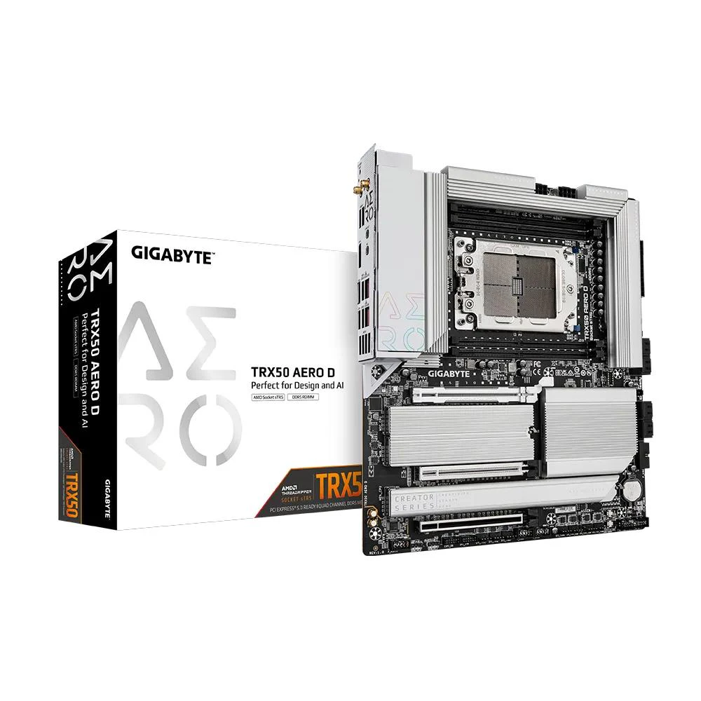 Gigabyte TRX50 AERO D sTR5 eATX Desktop Motherboard 