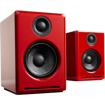 Product image of Audioengine A2+ Powered Wireless Desktop Speakers - Gloss Red - Click for product page of Audioengine A2+ Powered Wireless Desktop Speakers - Gloss Red