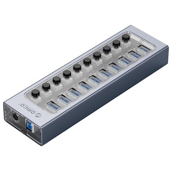 Product image of ORICO 10 Port USB3.0 Multi-Port USB Hub w/ Individual Switches - Click for product page of ORICO 10 Port USB3.0 Multi-Port USB Hub w/ Individual Switches