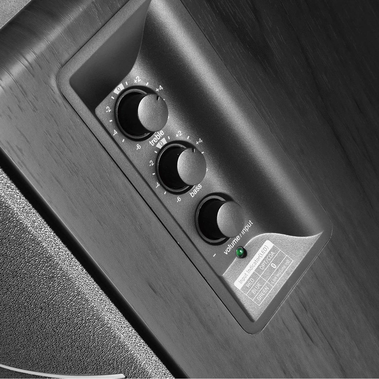 A large main feature product image of Edifier R1280DB Powered Bluetooth Bookshelf Speakers (Black)