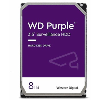 Product image of WD Purple 3.5" Surveillance HDD - 8TB 128MB - Click for product page of WD Purple 3.5" Surveillance HDD - 8TB 128MB