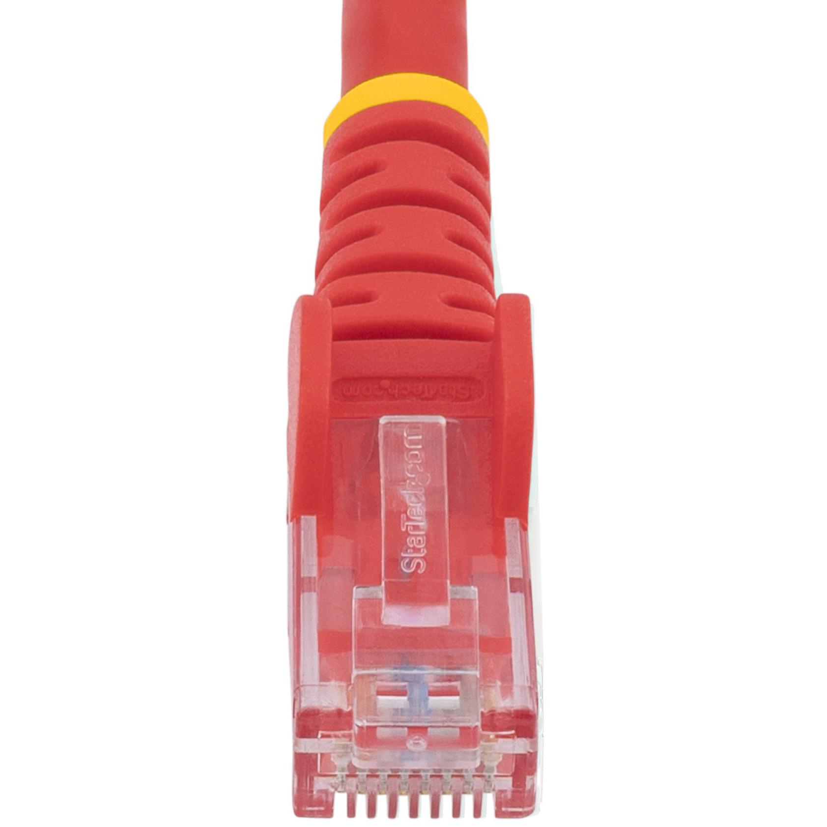 A large main feature product image of StarTech Red Snagless CAT6 Ethernet UTP Patch Cable - 2m