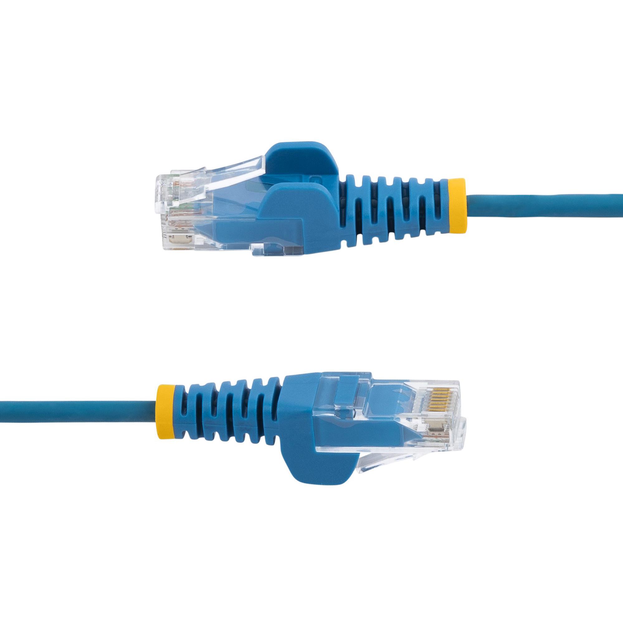 A large main feature product image of Startech 2m CAT6 Cable - Blue - Slim CAT6 Patch Cable - Snagless