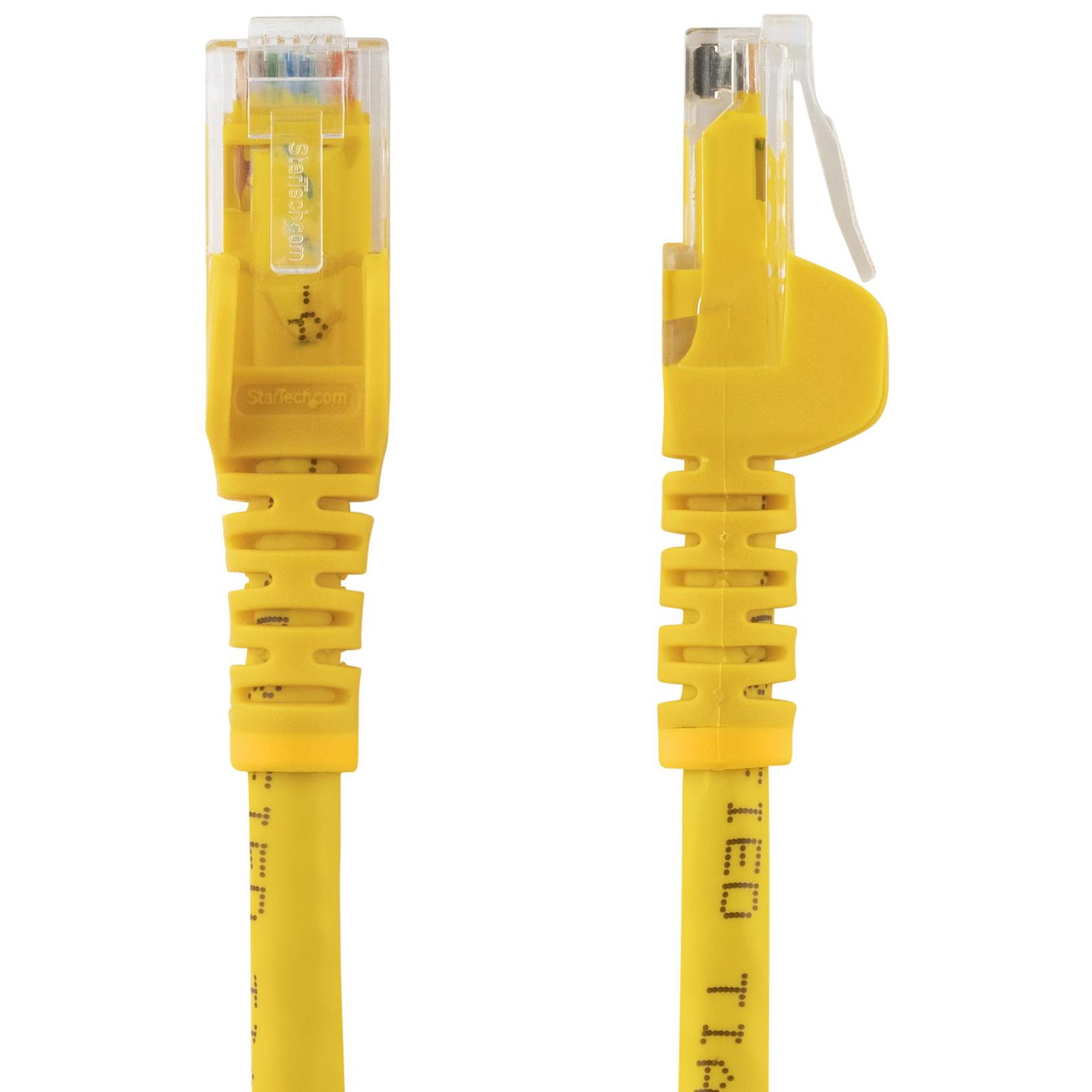 A large main feature product image of Startech Yellow Snagless CAT6 Ethernet UTPPatch Cable - 2m