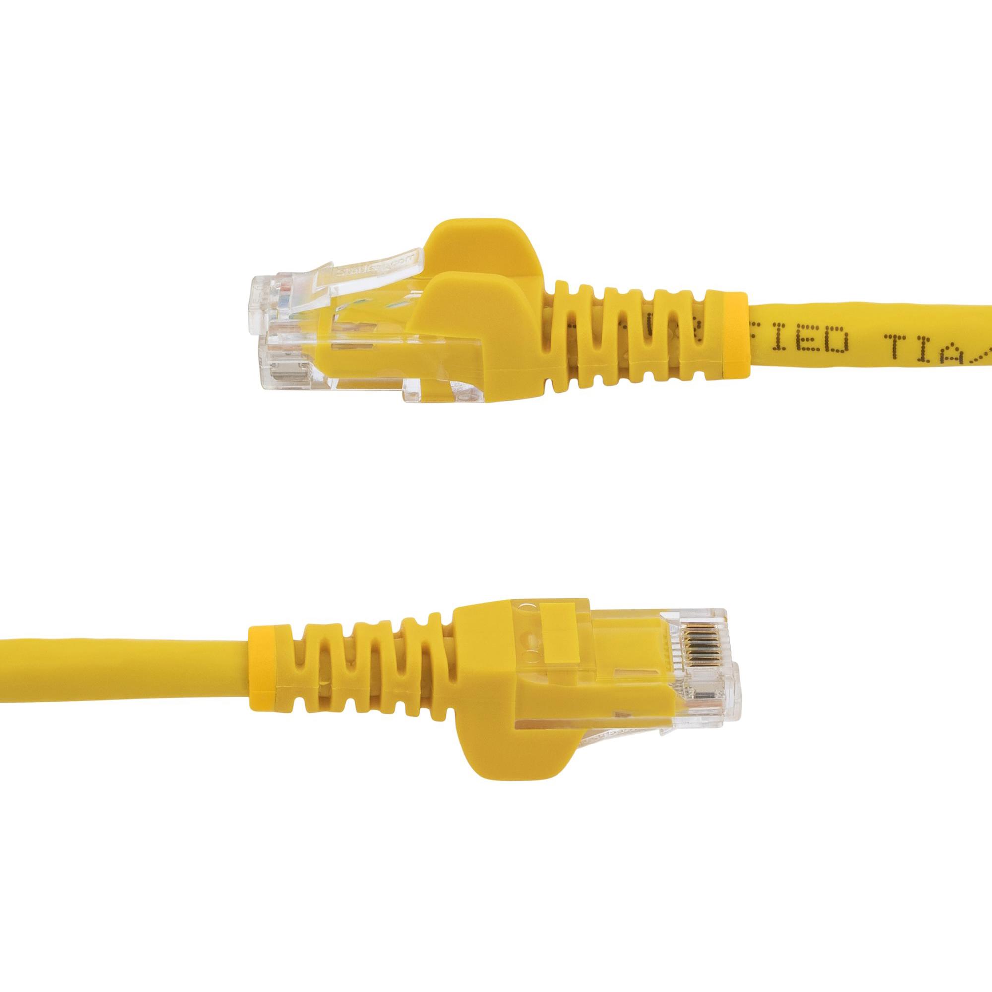 A large main feature product image of Startech Yellow Snagless CAT6 Ethernet UTPPatch Cable - 2m