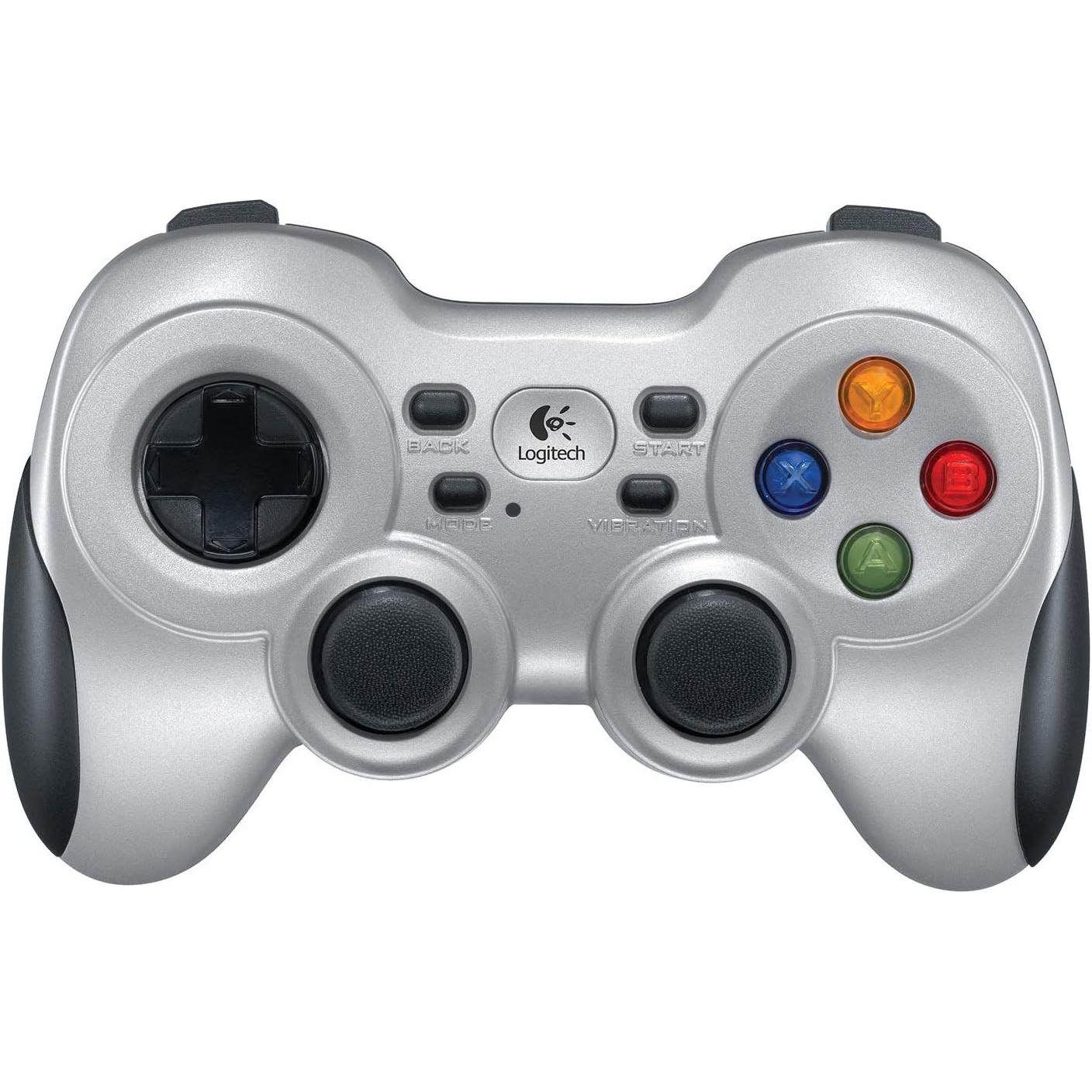 A large main feature product image of Logitech Wireless Gamepad F710