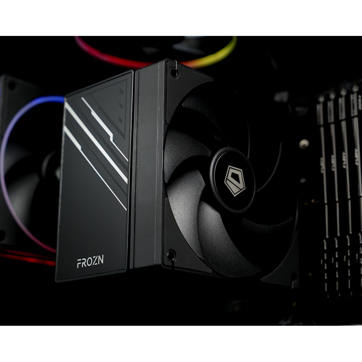 A large main feature product image of ID-COOLING FROZN A610 CPU Cooler (Black)