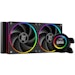 A product image of ID-COOLING Space LCD 240mm AIO CPU Liquid Cooler - Black