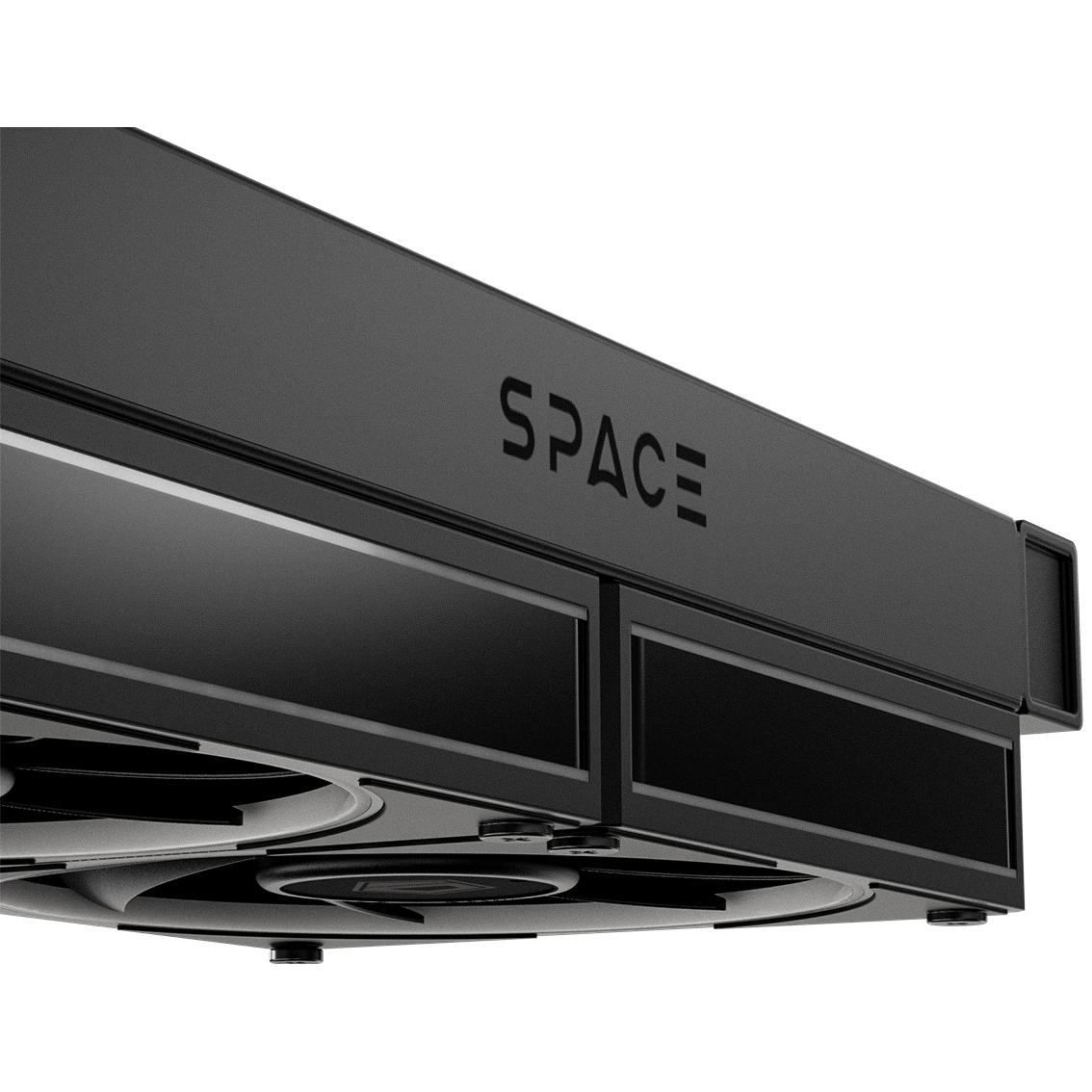 A large main feature product image of ID-COOLING SL240 Space LCD 240mm ARGB AIO Liquid CPU Cooler (Black)