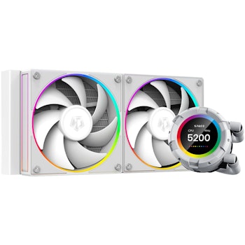 Product image of ID-COOLING Space LCD 240mm AIO CPU Liquid Cooler - White - Click for product page of ID-COOLING Space LCD 240mm AIO CPU Liquid Cooler - White