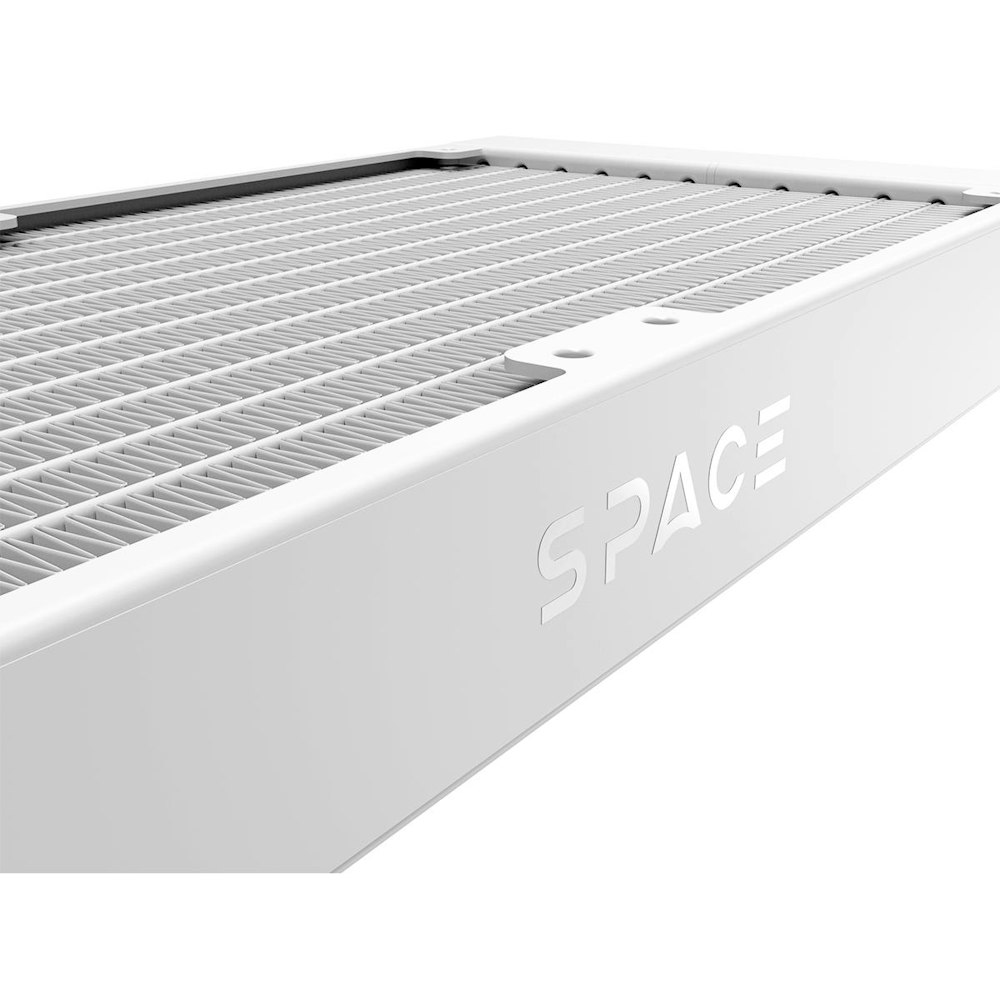 A large main feature product image of ID-COOLING SL240 Space LCD 240mm ARGB AIO Liquid CPU Cooler (White)