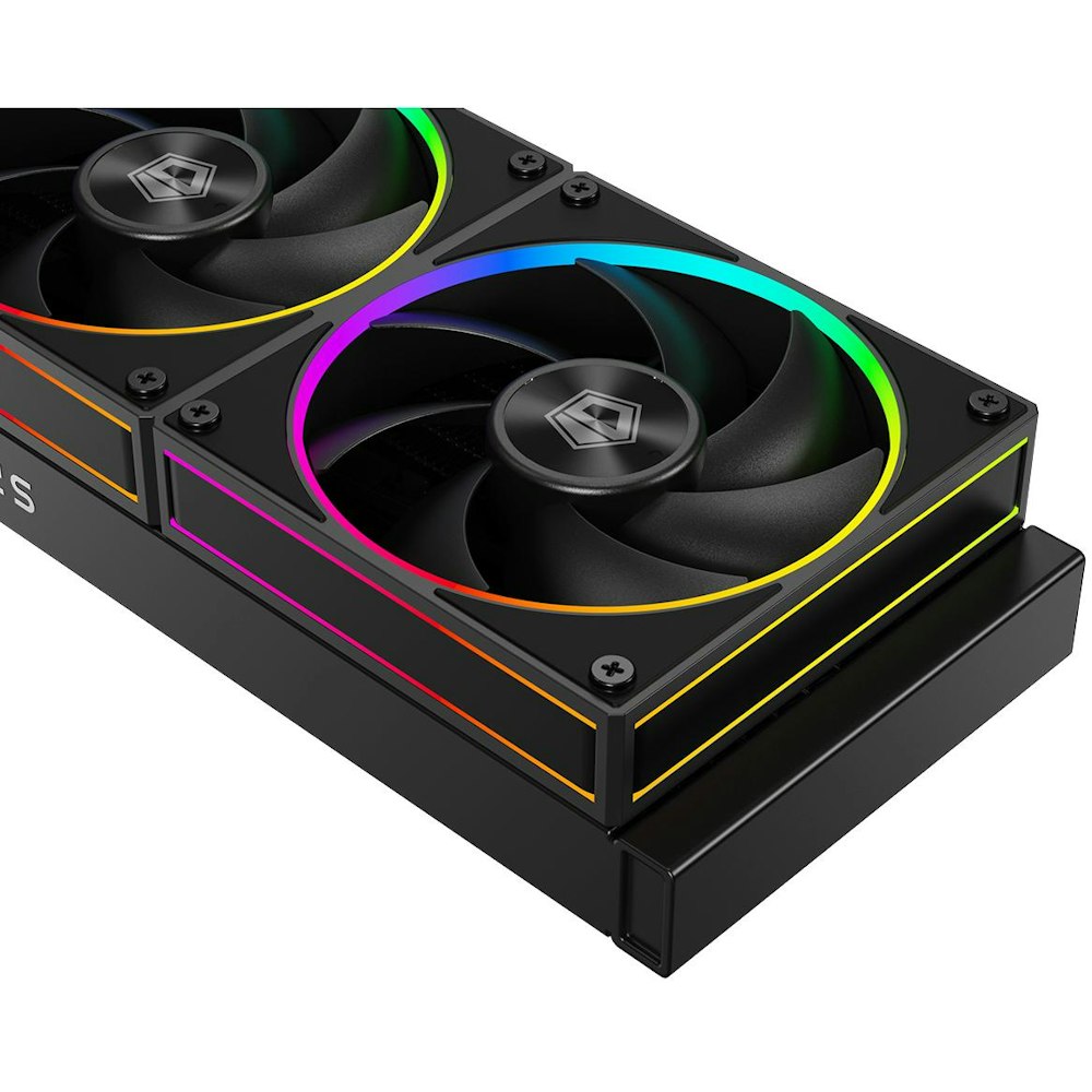 A large main feature product image of ID-COOLING SL360 Space LCD 360mm ARGB AIO Liquid CPU Cooler (Black)