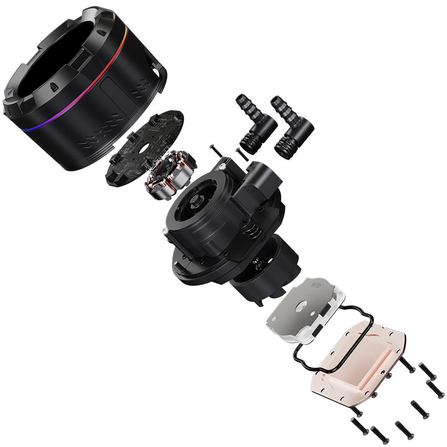 A large main feature product image of ID-COOLING SL360 Space LCD 360mm ARGB AIO Liquid CPU Cooler (Black)