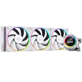 Product image of ID-COOLING Space LCD 360mm AIO CPU Liquid Cooler - White - Click for product page of ID-COOLING Space LCD 360mm AIO CPU Liquid Cooler - White