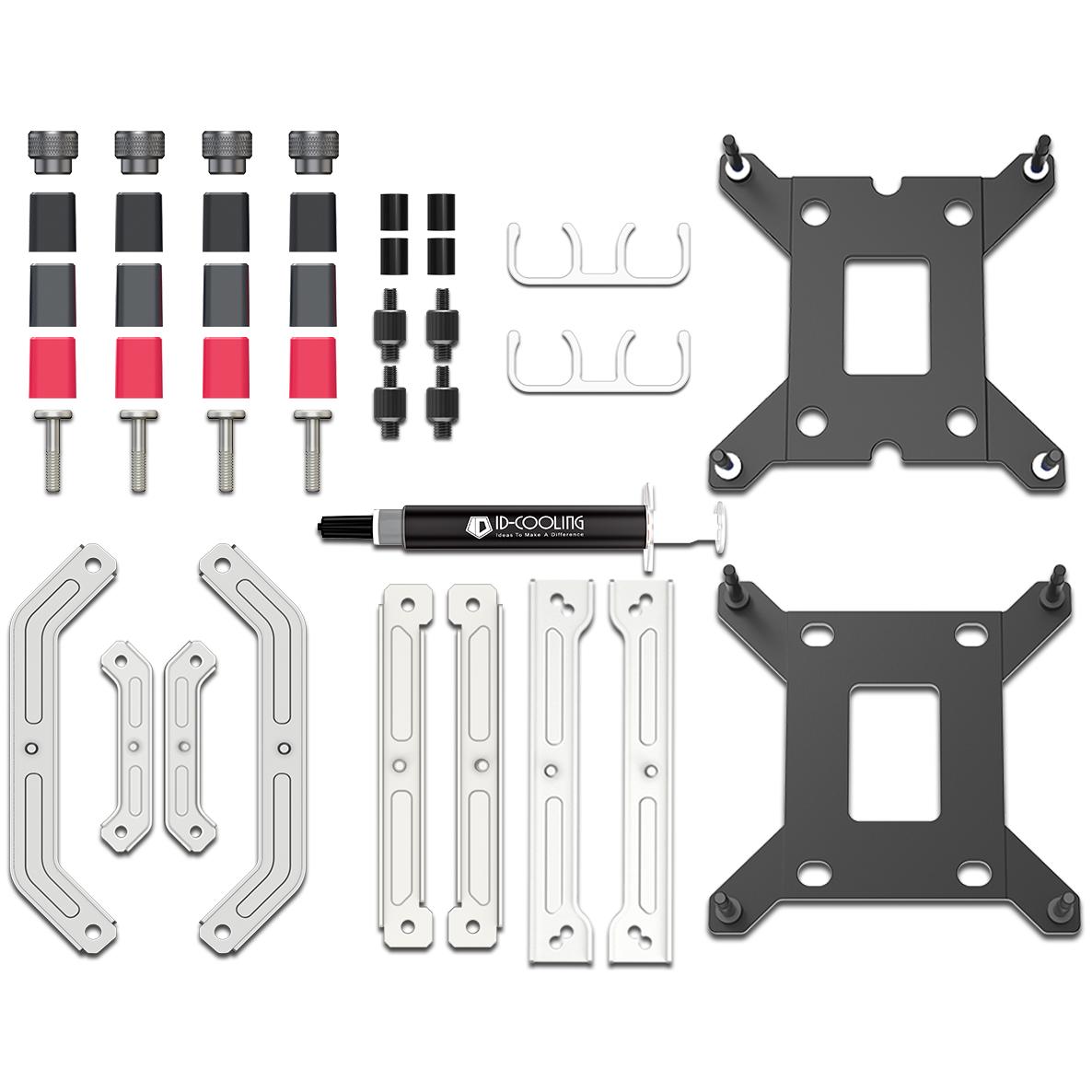 A large main feature product image of ID-COOLING SL360 Space LCD 360mm ARGB AIO Liquid CPU Cooler (White)