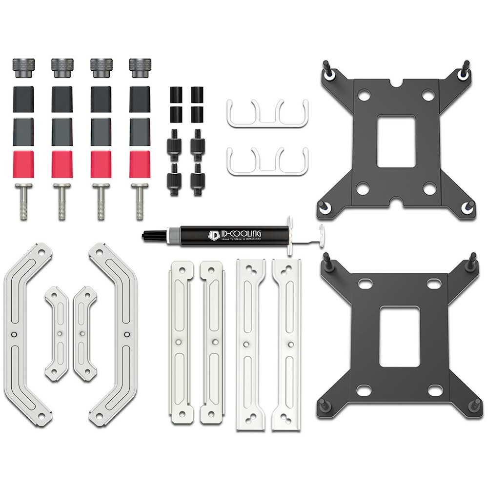 A large main feature product image of ID-COOLING SL360 Space LCD 360mm ARGB AIO Liquid CPU Cooler (White)