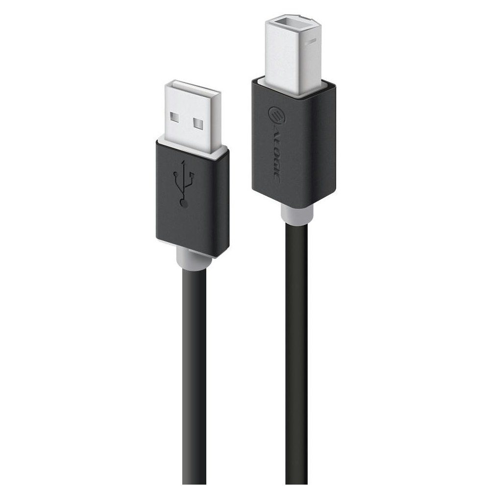 A large main feature product image of ALOGIC 5m USB 2.0 Cable Type A Male to Type B Male