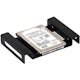 A small tile product image of ORICO Aluminum 5.25 inch to 2.5 or 3.5 inch Hard Drive Caddy - Black