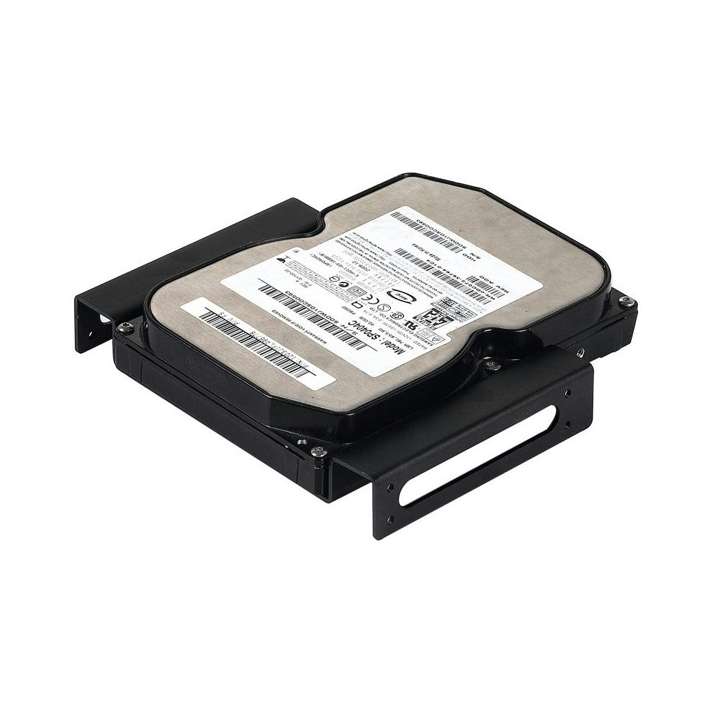 A large main feature product image of ORICO Aluminum 5.25 inch to 2.5 or 3.5 inch Hard Drive Caddy - Black