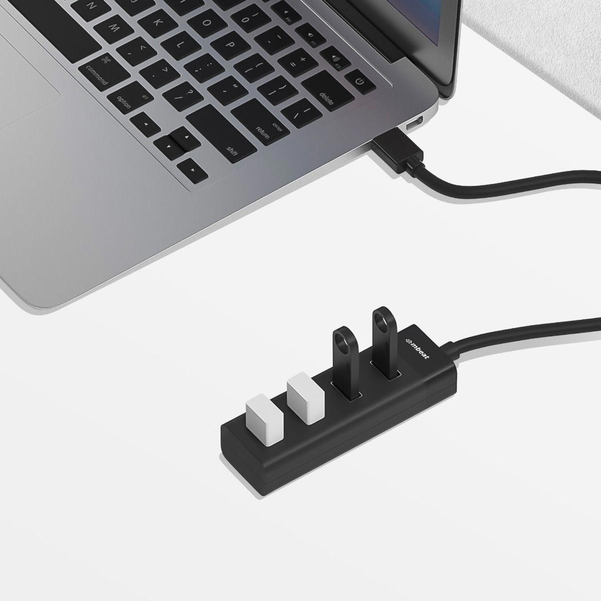 A large main feature product image of mbeat USB-3.0 to 4 Port USB 3.0 Hub