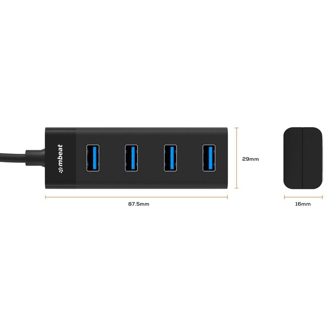 A large main feature product image of mbeat USB-3.0 to 4 Port USB 3.0 Hub