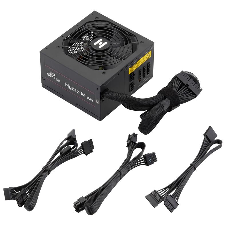 A large main feature product image of FSP Hydro M PRO 700W Bronze ATX Semi-Modular PSU