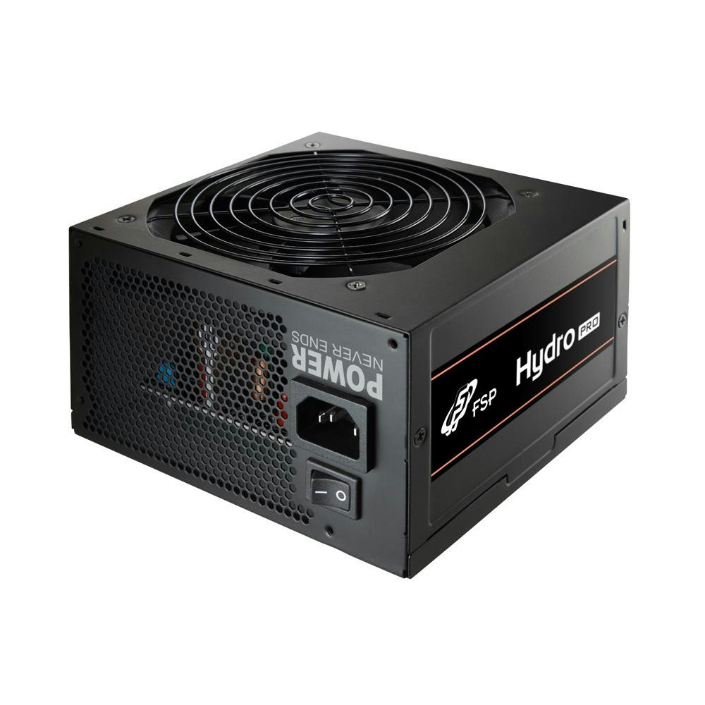 A large main feature product image of FSP Hydro K PRO 600W Bronze ATX PSU