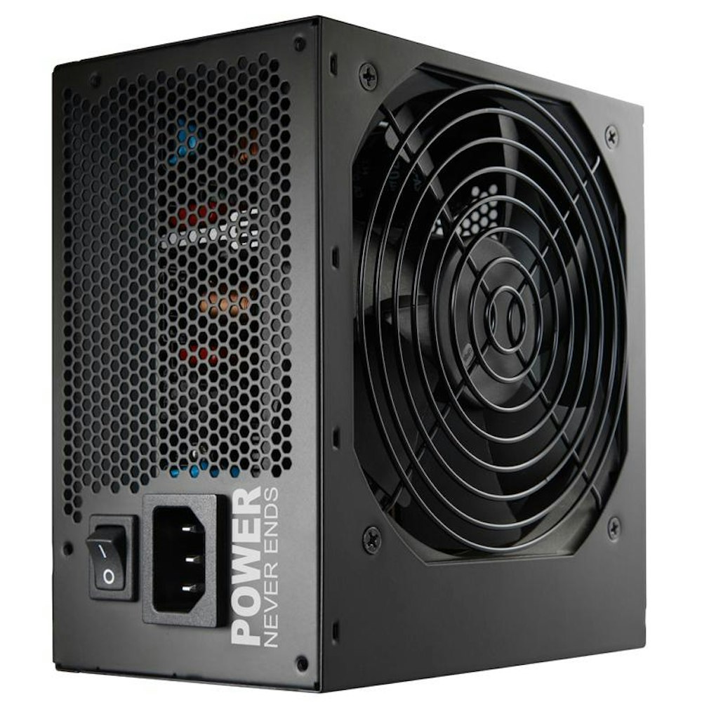 A large main feature product image of FSP Hydro K PRO 600W Bronze ATX PSU
