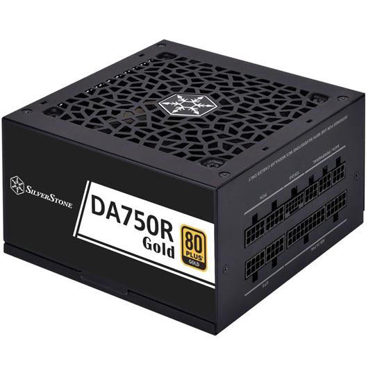 A large main feature product image of SilverStone Decathlon R 750W Gold PCIe 5.0 ATX Modular PSU