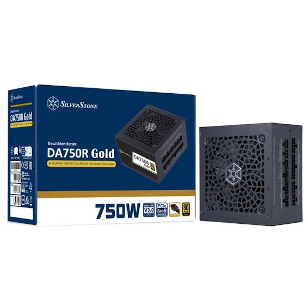 SilverStone Decathlon R 750W Gold PCIe 5.0 ATX Modular PSU