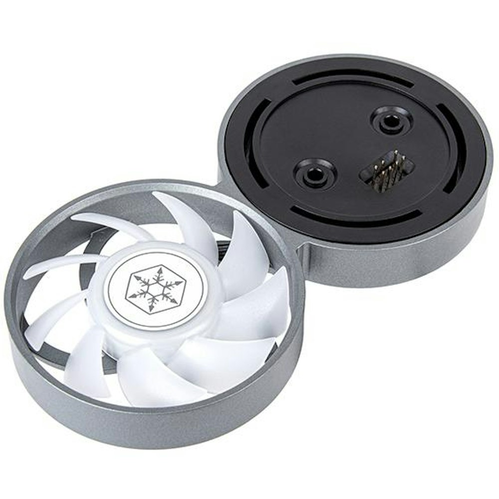 A large main feature product image of SilverStone IMF70-ARGB IceMyst Liquid CPU Cooler Upgrade Kit