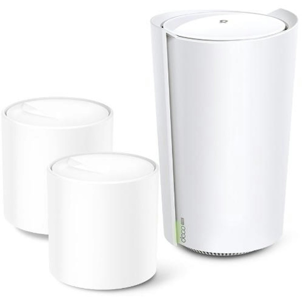 A large main feature product image of TP-Link Deco X73-DSL - AX5400 Wi-Fi 6 VDSL Mesh System (3 Pack)