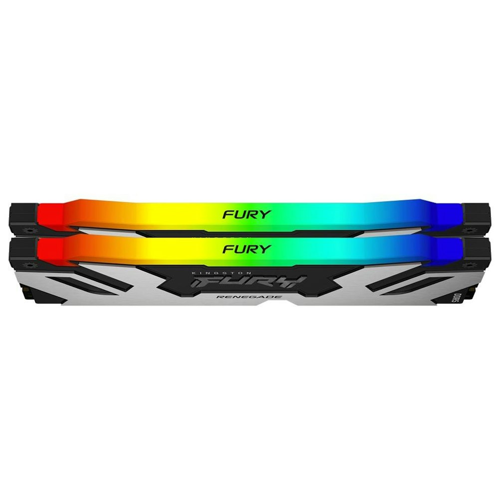 A large main feature product image of Kingston 32GB Kit (2x16GB) DDR5 Fury Renegade RGB C38 8000MHz