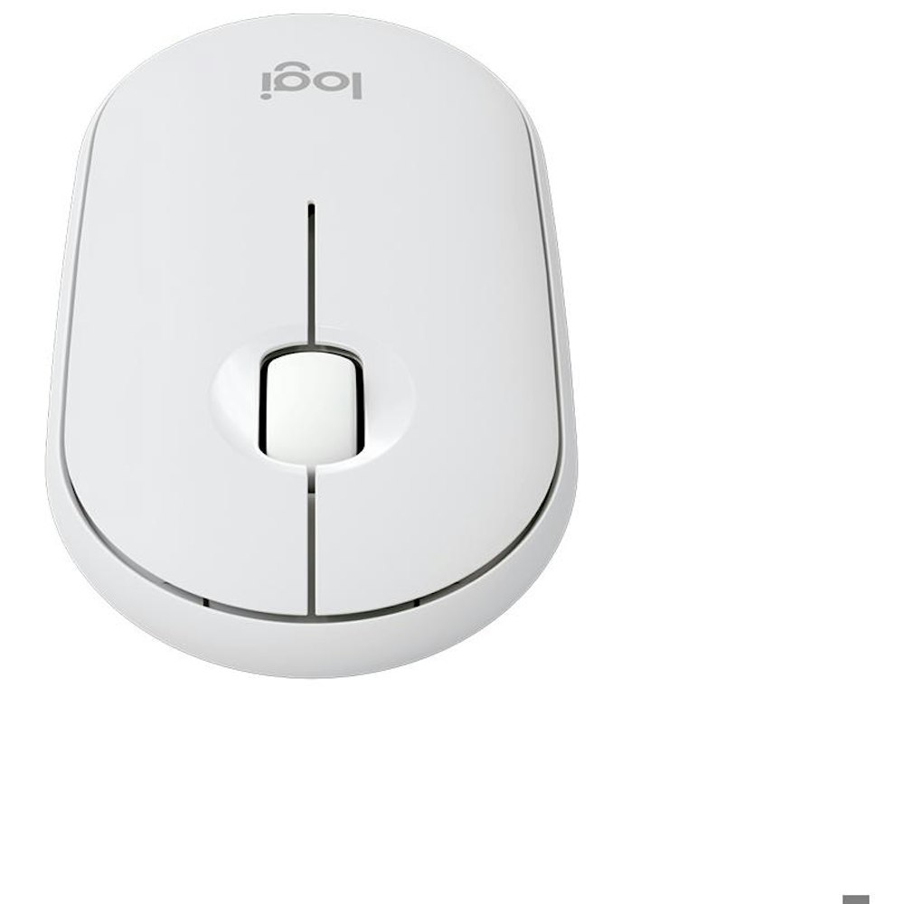 A large main feature product image of Logitech Pebble Mouse 2 M350s - Tonal White