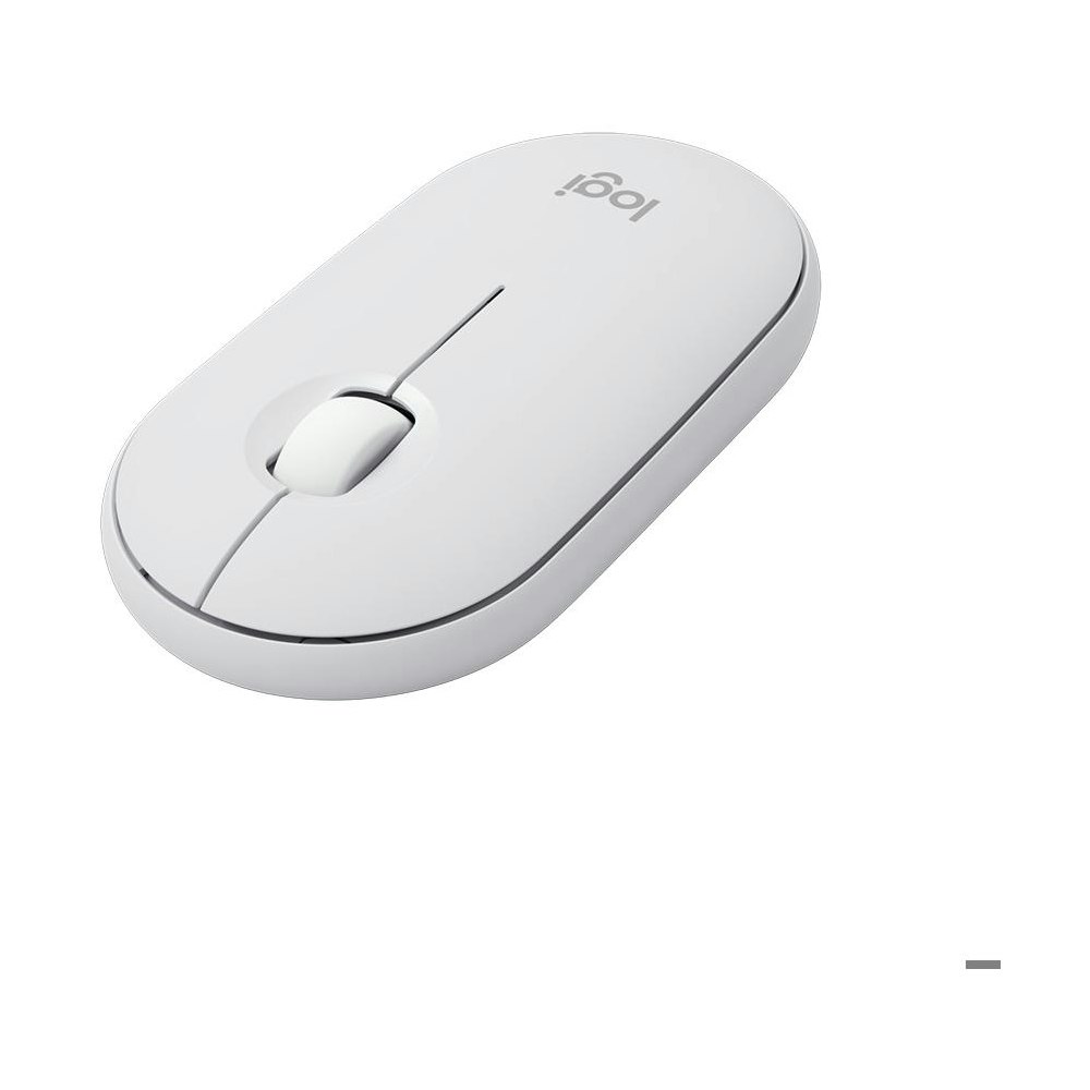 A large main feature product image of Logitech Pebble Mouse 2 M350s - Tonal White