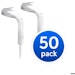 A product image of Ubiquiti UniFi Cat6 22cm Ultra-Thin Bendable Patch Cable 50 Pack - White