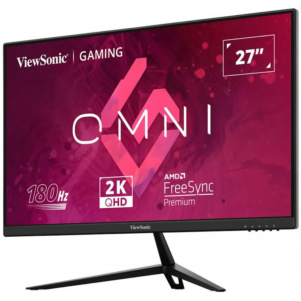 A large main feature product image of ViewSonic Omni VX2728-2K 27" 1440p 180Hz IPS Monitor