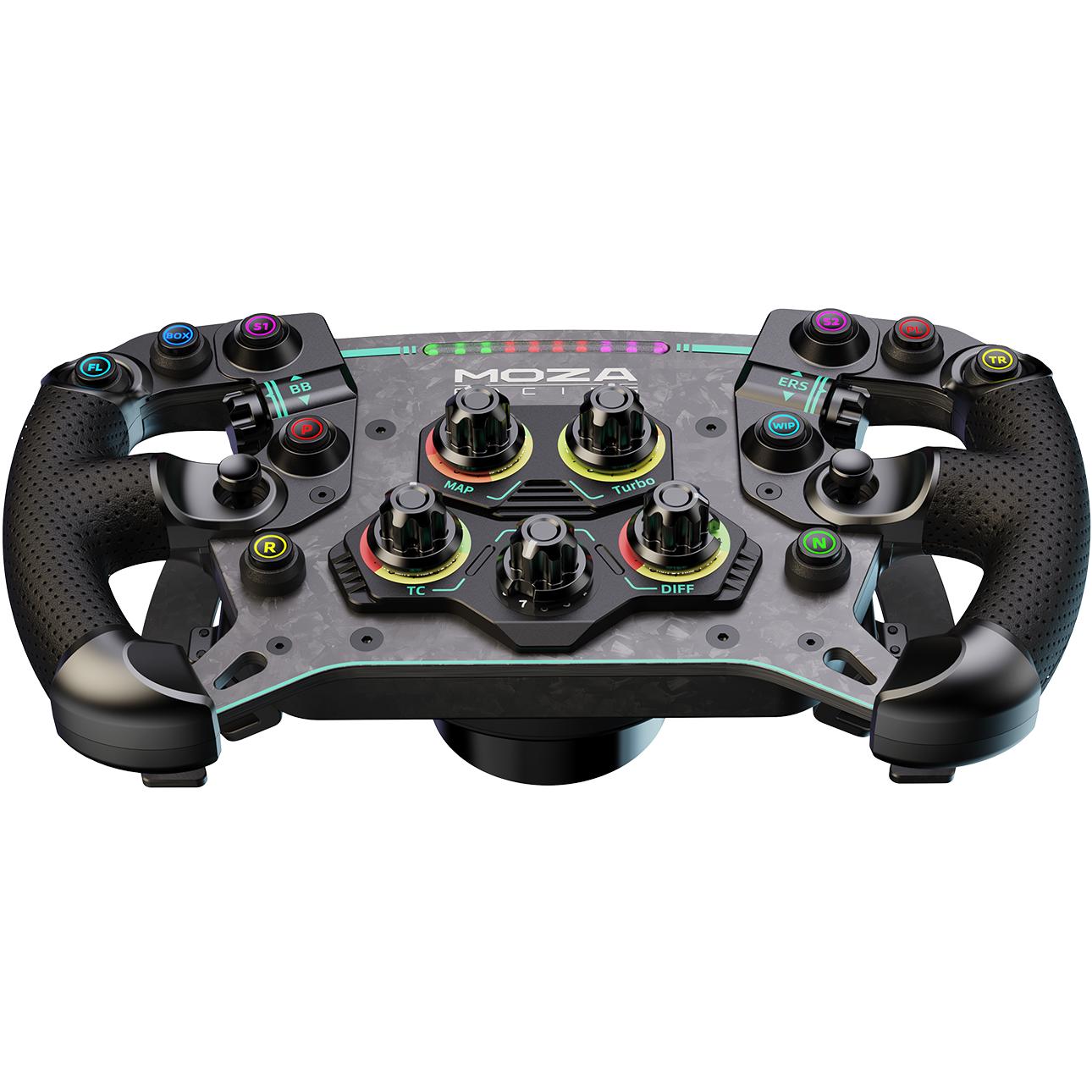 A large main feature product image of MOZA GS V2P Steering Wheel Microfiber Leather Version