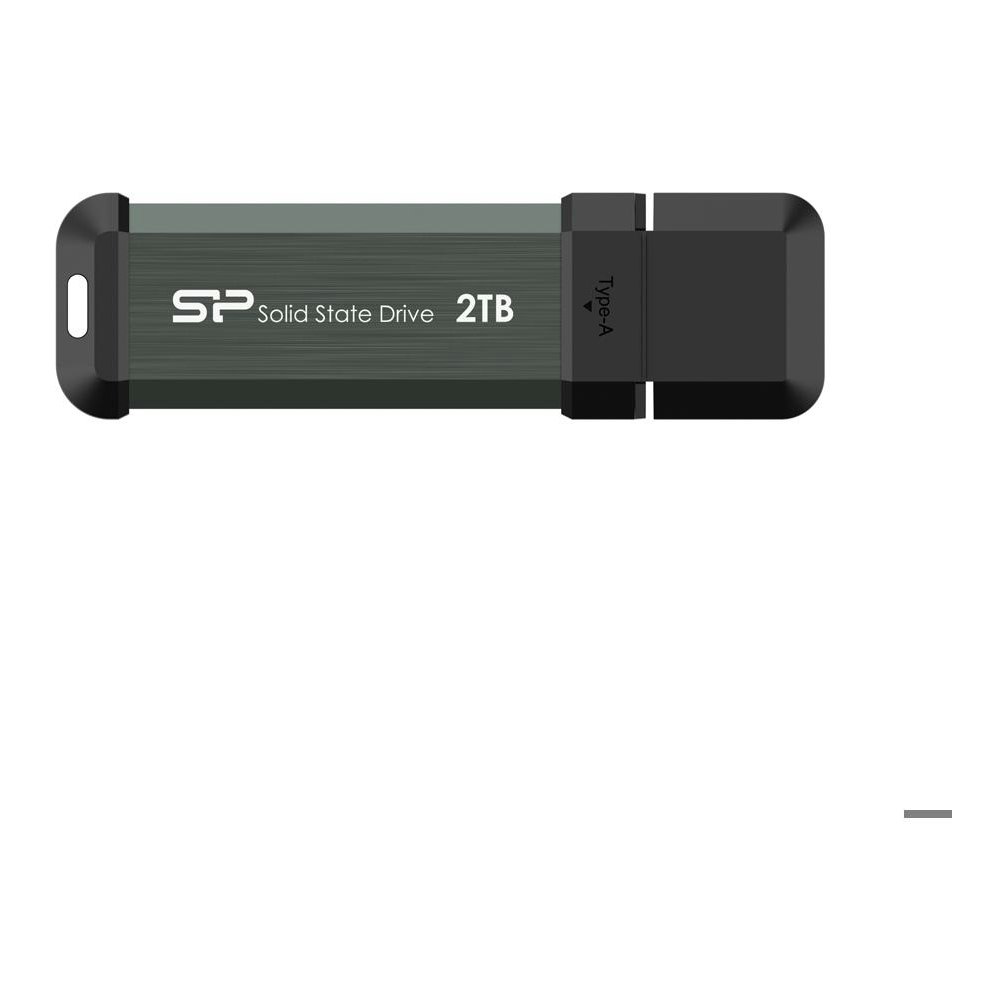 A large main feature product image of Silicon Power MS70 2TB USB 3.2 Gen 2 SSD Flash Drive - Gray