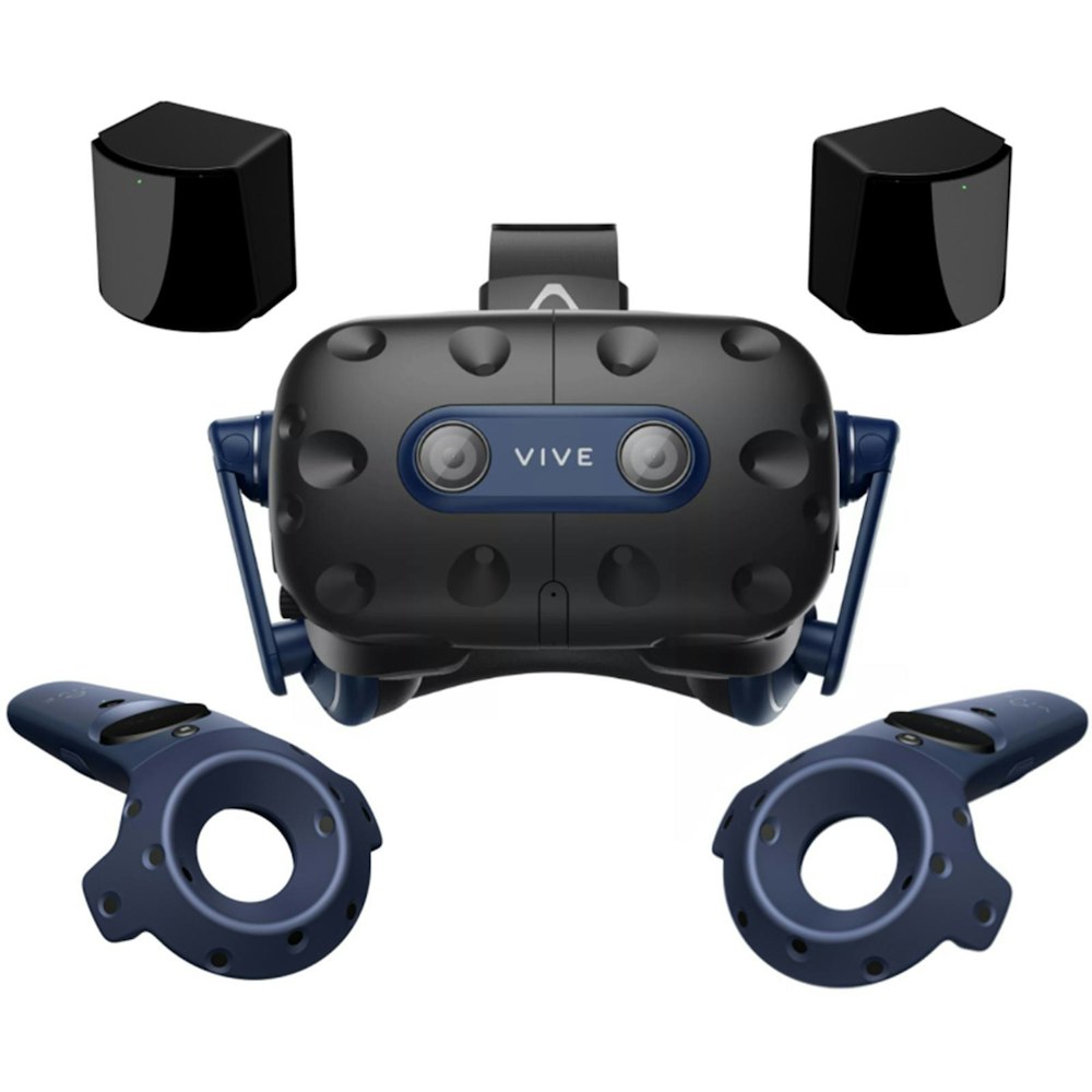 A large main feature product image of HTC Vive Pro 2 Virtual Reality Full Kit