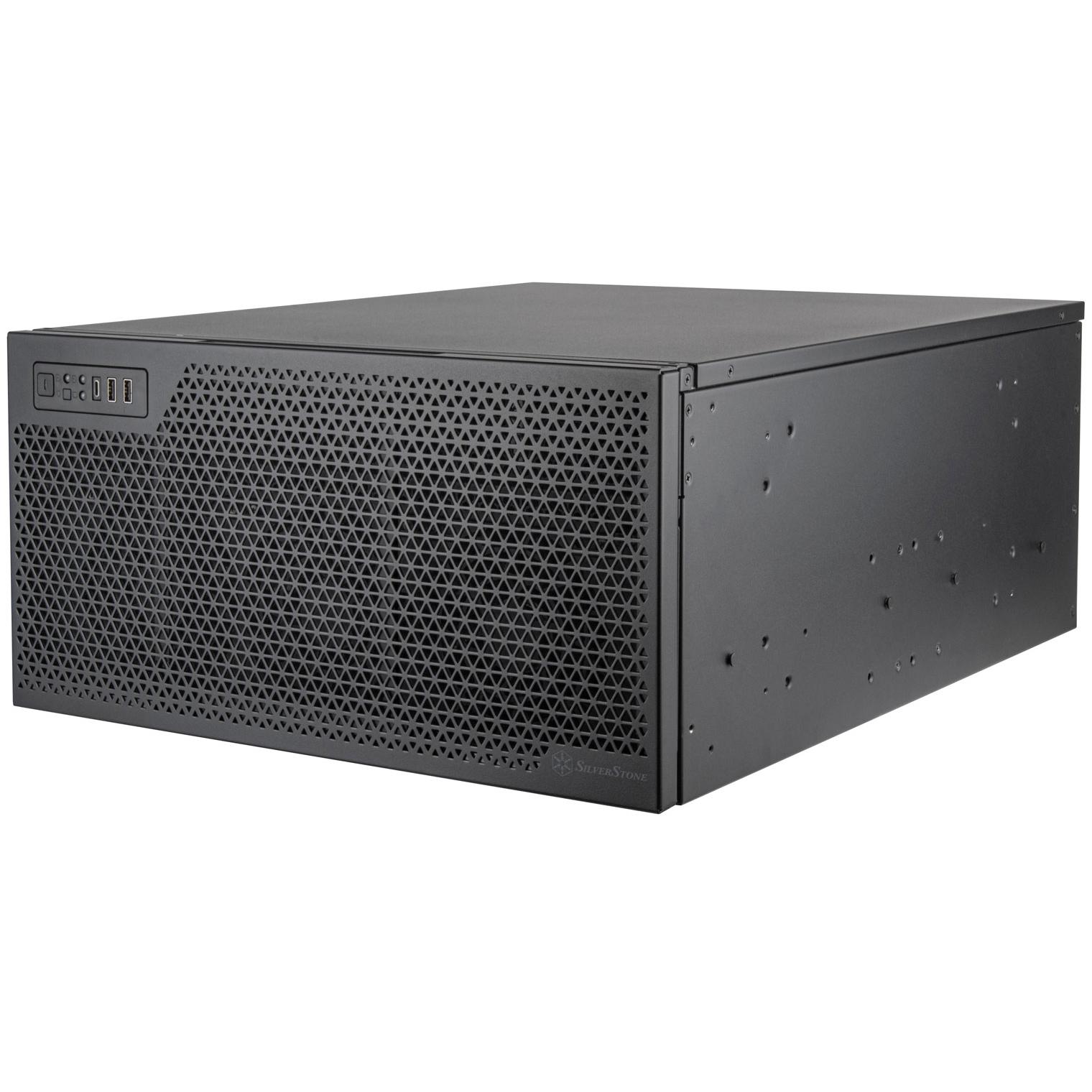 A large main feature product image of SilverStone RM52 5U Rackmount Case
