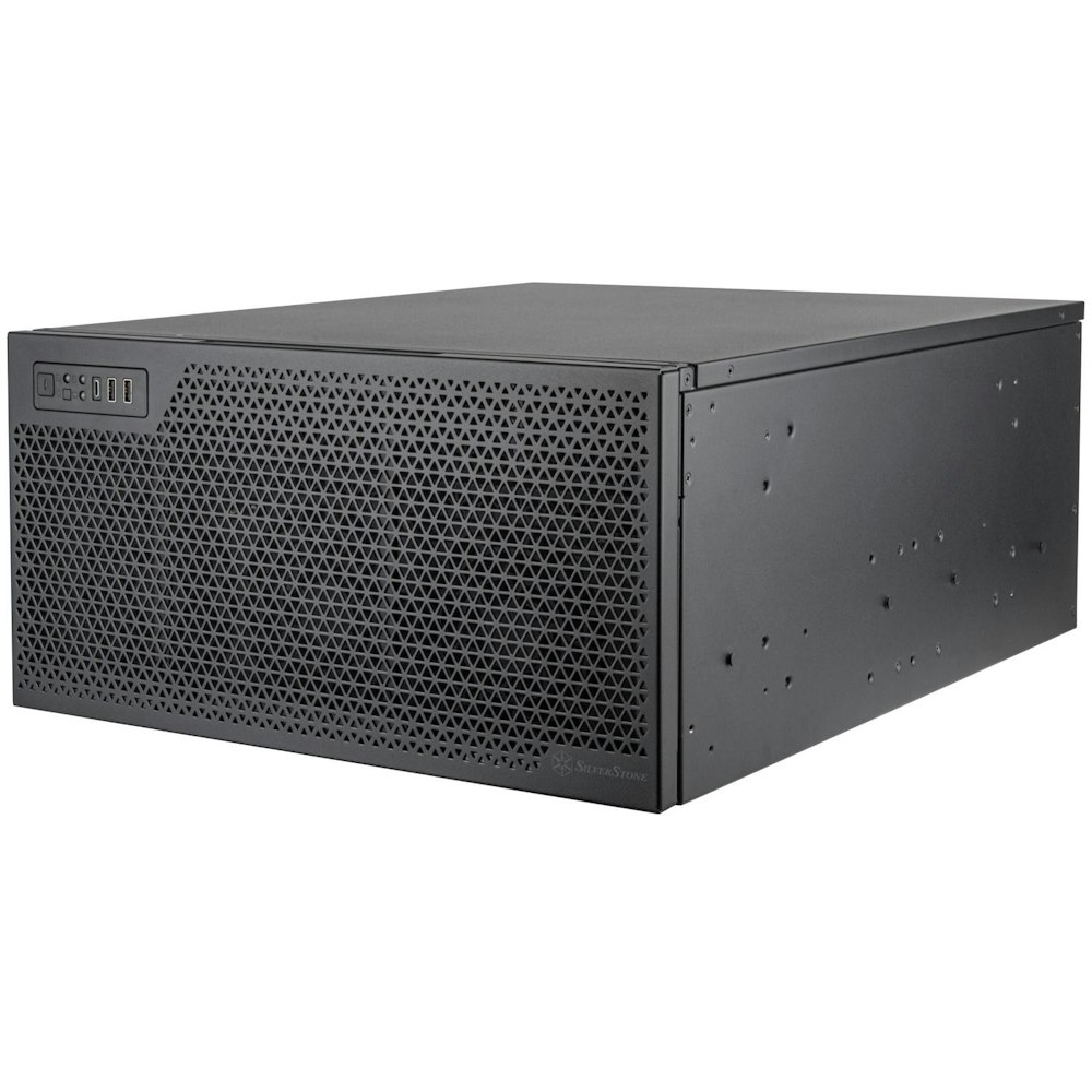 A large main feature product image of SilverStone RM52 5U Rackmount Case - Black