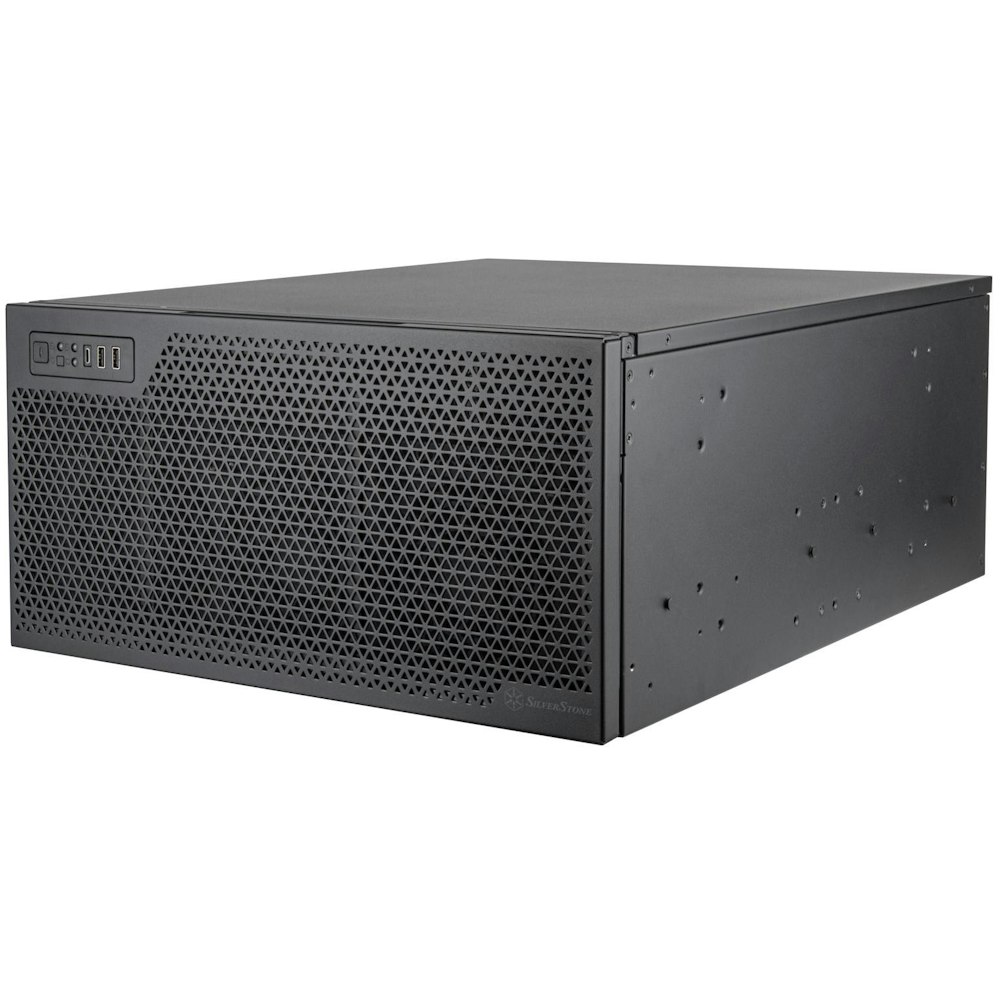 A large main feature product image of SilverStone RM52 5U Rackmount Case - Black