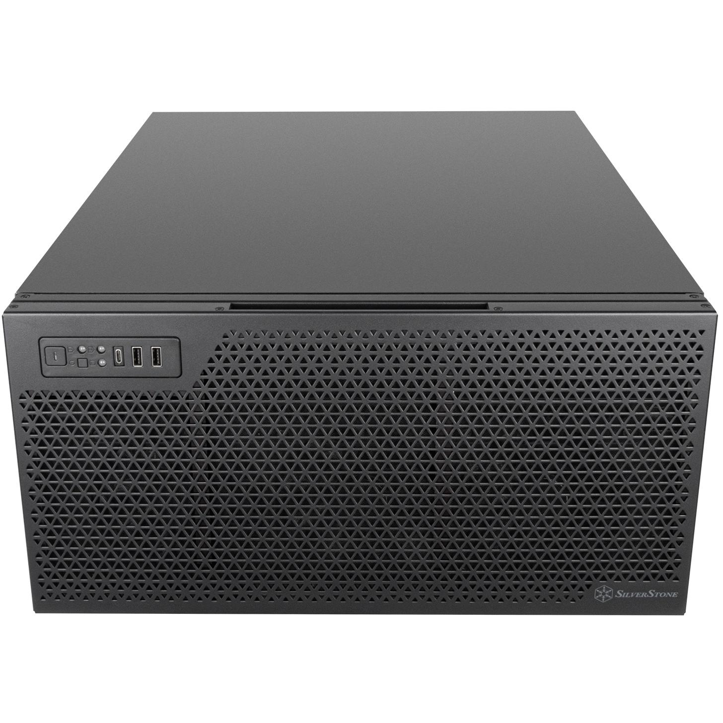 A large main feature product image of SilverStone RM52 5U Rackmount Case
