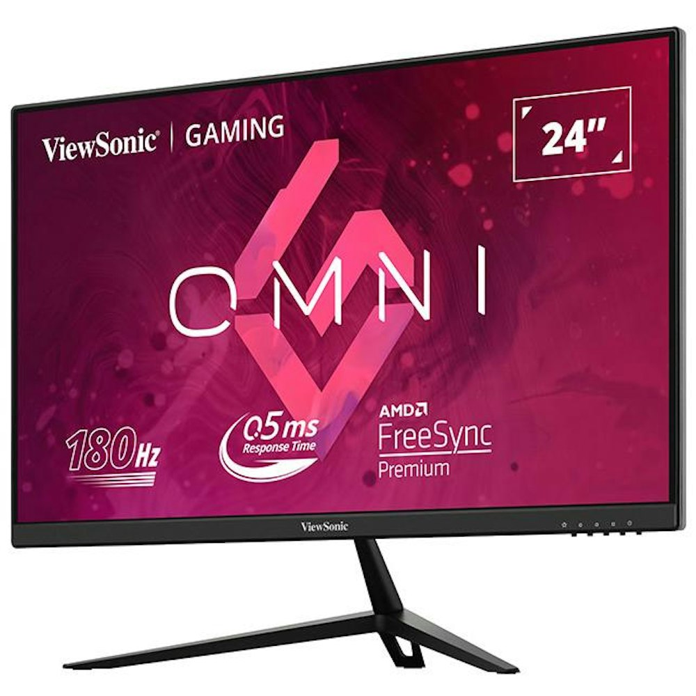 A large main feature product image of ViewSonic Omni VX2428 24" FHD 180Hz IPS Monitor