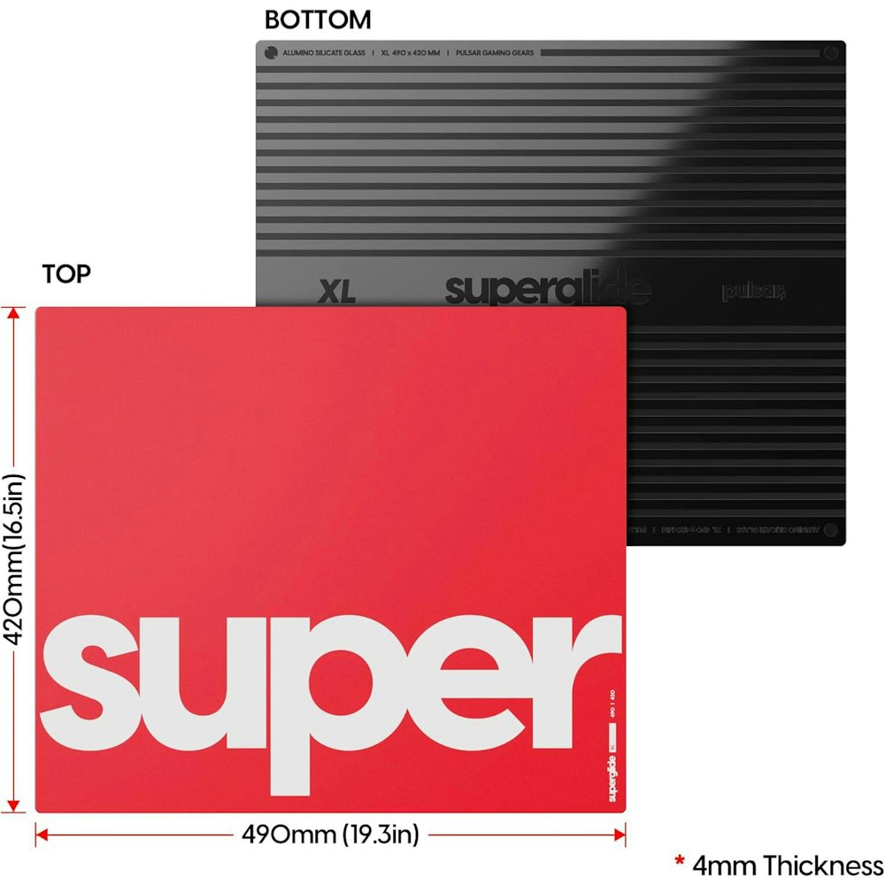 A large main feature product image of Pulsar Superglide Pad XL - Red